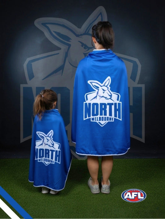 NORTH MELBOURNE KANGAROOS Official Adult/Teen AFL Hero Cape