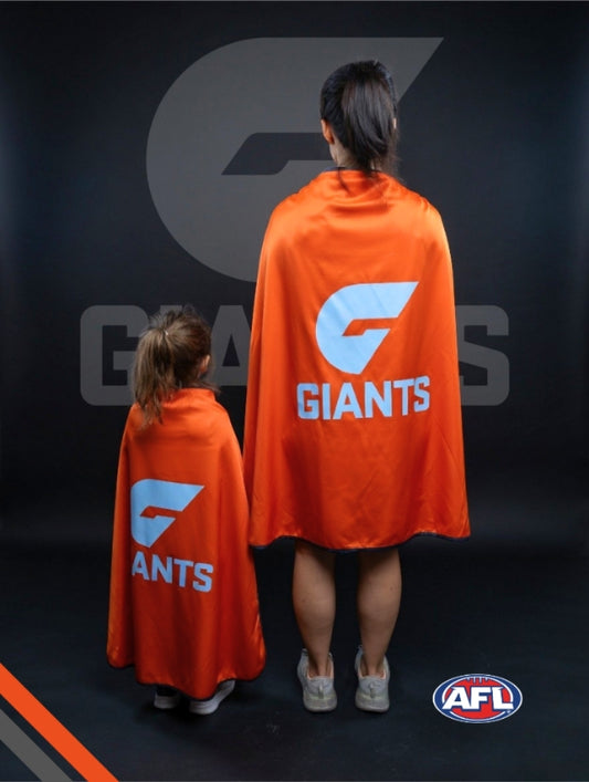 GWS GIANTS Official Adult/Teen AFL Hero Cape