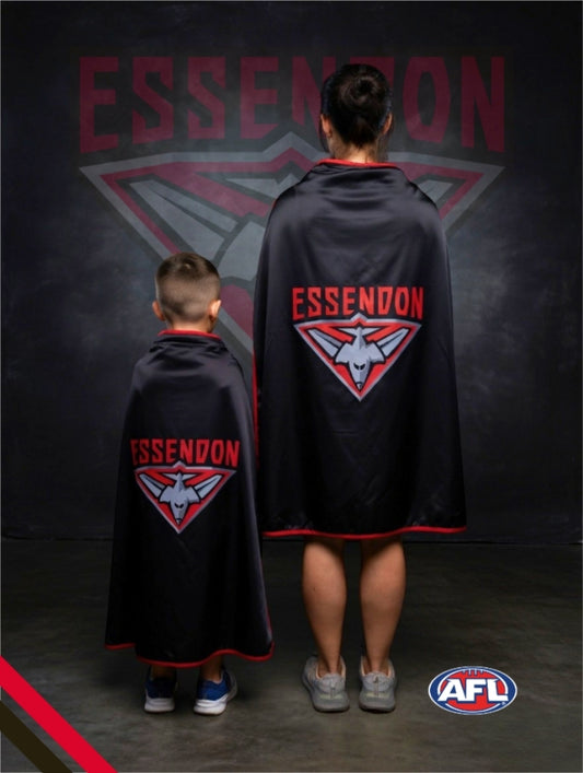 ESSENDON BOMBERS Official Adult/Teen AFL Hero Cape