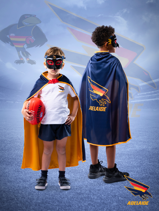 Adelaide Crows Hero Pack - Official AFL Mask & Cape Set
