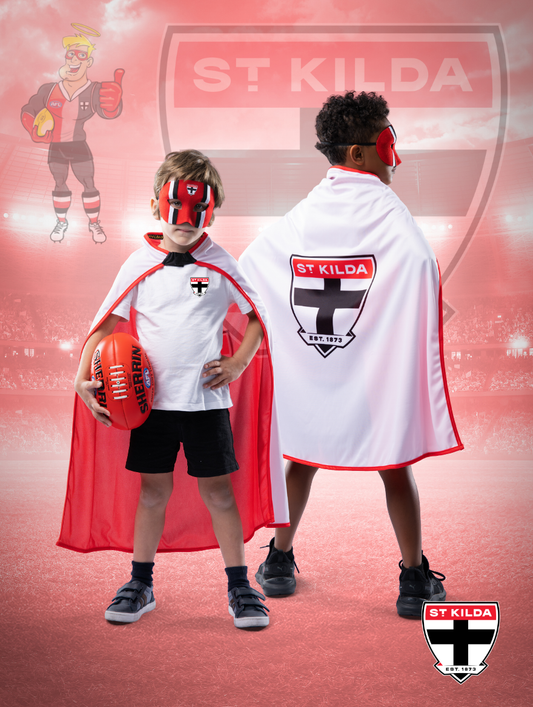 St. Kilda Saints Hero Pack - Official AFL Mask & Cape Set