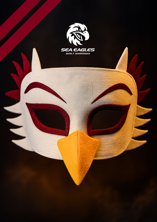 Manly Sea Eagles Kids NRL Mascot Mask