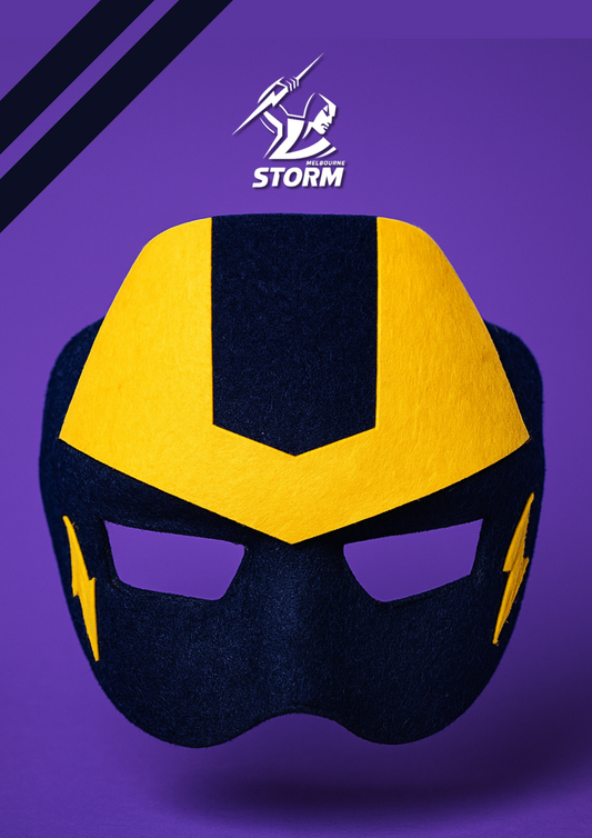 Melbourne Storm Kids NRL Mascot Mask