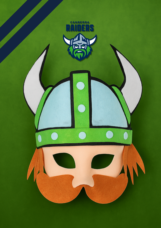 Canberra Raiders Kids NRL Mascot Mask