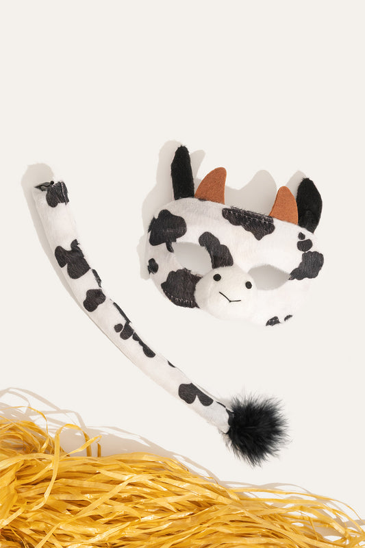 Cow mask and tail book week role play animal party