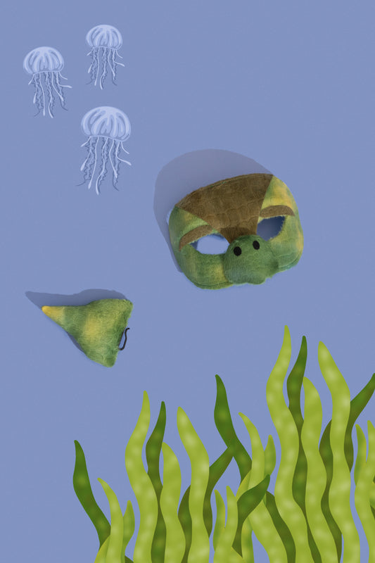 TURTLE - Animal mask & tail