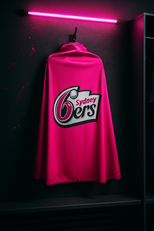 Sydney Sixers Official BBL Merch - Adult Hero Supporter Cape