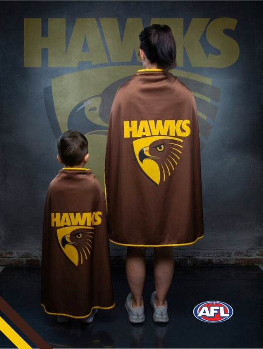 HAWTHORN HAWKS Official Adult/Teen AFL Hero Cape