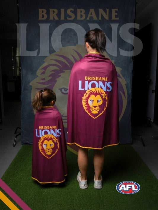 BRISBANE LIONS Official Adult/Teen AFL Hero Cape