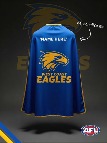 WEST COAST EAGLES Official Adult/Teen AFL Hero Cape