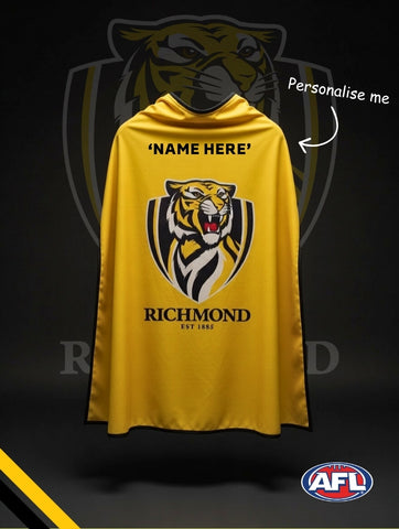 Richmond Tigers Hero Pack - Official AFL Mask & Cape Set