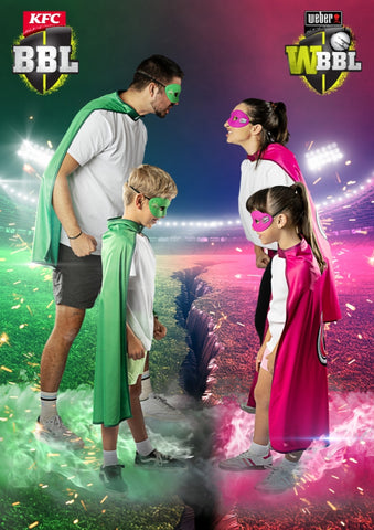 Sydney Sixers BBL Hero Supporter Pack - Official Mask & Cape Set