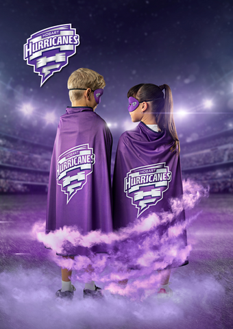 Hobart Hurricanes BBL Hero Supporter Pack - Official Mask & Cape Set