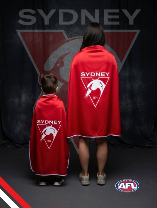 SYDNEY SWANS Official Adult/Teen AFL Hero Cape