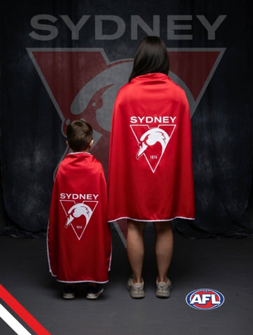 SYDNEY SWANS Official Adult/Teen AFL Hero Cape