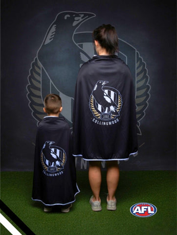 COLLINGWOOD MAGPIES Official Adult/Teen AFL Hero Cape