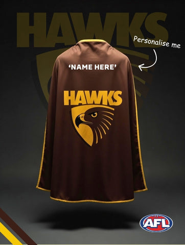 HAWTHORN HAWKS Official Adult/Teen AFL Hero Cape
