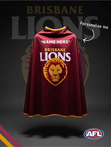 BRISBANE LIONS Official Adult/Teen AFL Hero Cape