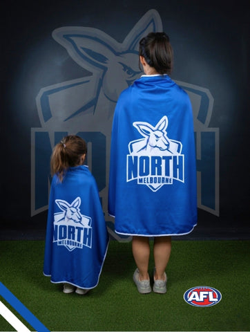 NORTH MELBOURNE KANGAROOS Official Adult/Teen AFL Hero Cape
