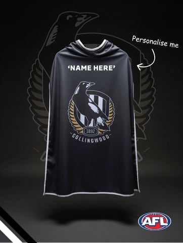 COLLINGWOOD MAGPIES Official Adult/Teen AFL Hero Cape