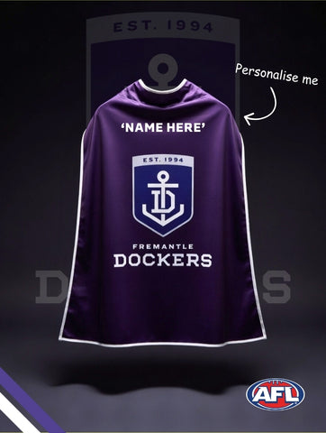 Fremantle Dockers Hero Pack - Official AFL Mask & Cape Set