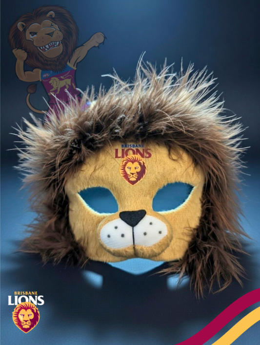 Brisbane Lions Hero Pack - Official AFL Mask & Cape Set