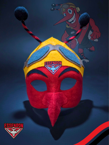 Essendon Bombers Hero Pack - Official AFL Mask & Cape Set
