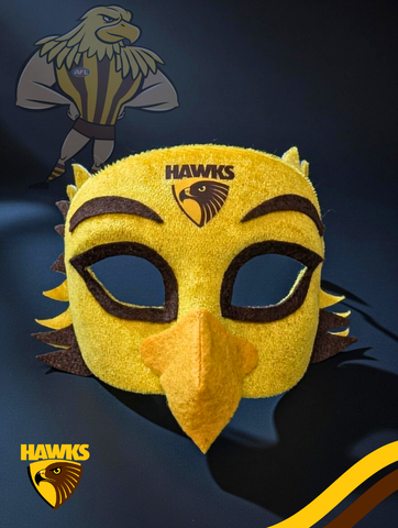 Hawthorn Hawks Hero Pack - Official AFL Mask & Cape Set