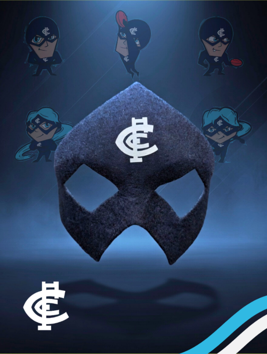 Carlton FC Hero Pack - Official AFL Mask & Cape Set