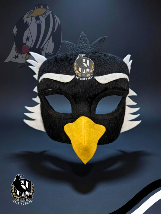 Collingwood Magpies Hero Pack - Official AFL Mask & Cape Set