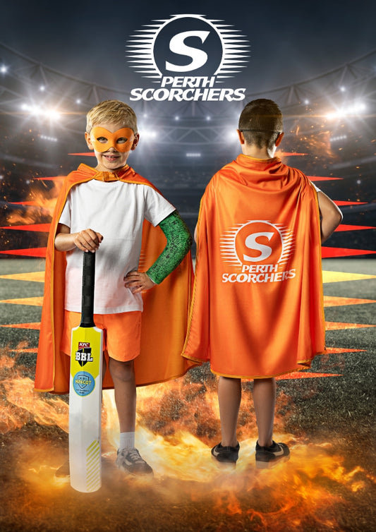 Perth Scorchers BBL Hero Supporter Pack - Official Mask & Cape Set