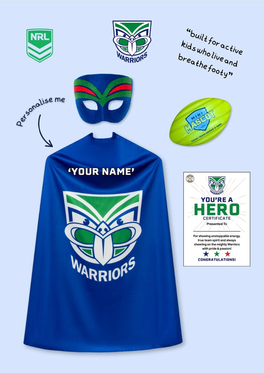 New Zealand Warriors - Action Hero Gift Pack | Official NRL Merch for Kids