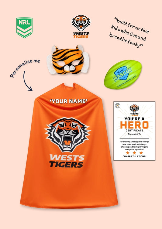 WESTS TIGERS - Action Hero Gift Pack | Official NRL Merch for Kids