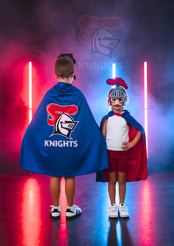 Newcastle Knights Kids NRL Hero Pack – Cape & Mask Set