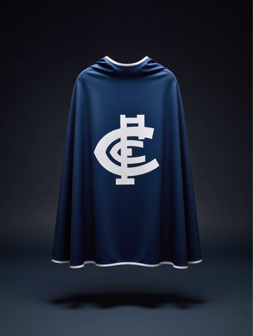 Carlton FC Hero Pack - Official AFL Mask & Cape Set