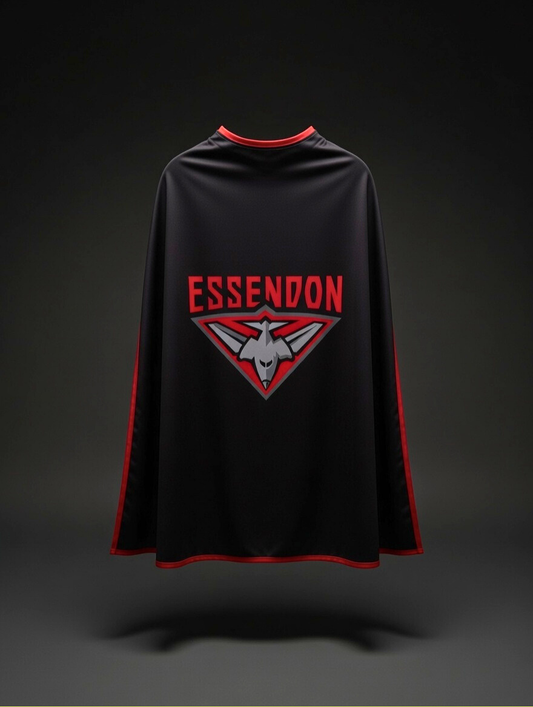 ESSENDON BOMBERS Official Adult/Teen AFL Hero Cape