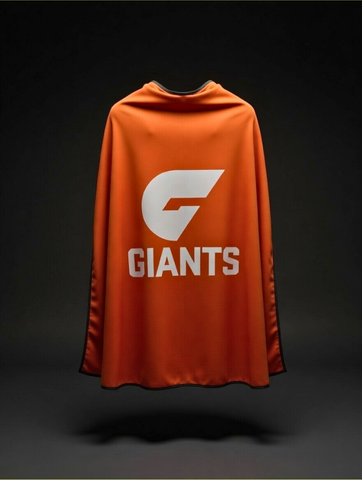 GWS Giants Hero Pack - Official AFL Mask & Cape Set