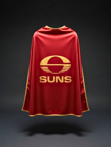 GOLD COAST SUNS Official Adult/Teen AFL Hero Cape