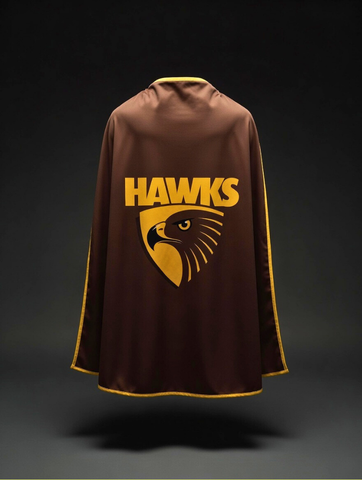 Hawthorn Hawks Hero Pack - Official AFL Mask & Cape Set