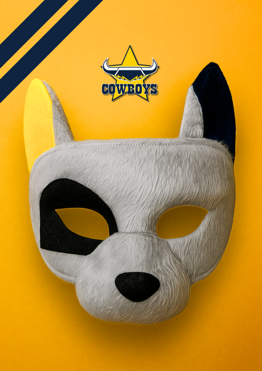 North Queensland Cowboys Kids NRL Mascot Mask