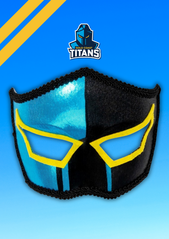 Gold Coast Titans Kids NRL Hero Pack – Cape & Mask Set
