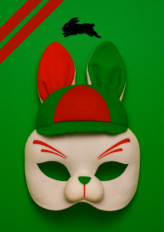 South Sydney Rabbitohs Kids NRL Mascot Mask