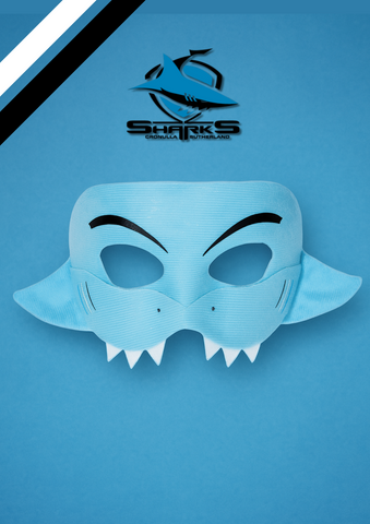 Cronulla Sharks Kids NRL Hero Pack – Cape & Mask Set
