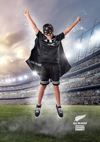 All Blacks Official Hero Supporter Pack - Mask & Cape Set