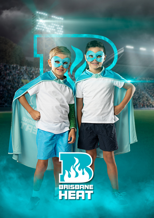 Brisbane Heat BBL Hero Supporter Pack - Official Mask & Cape Set