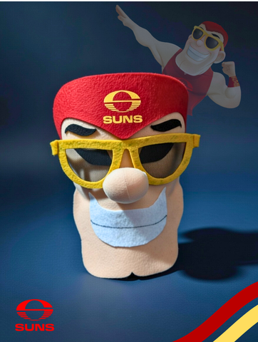 Gold Coast SUNS Hero Pack - Official AFL Mask & Cape Set