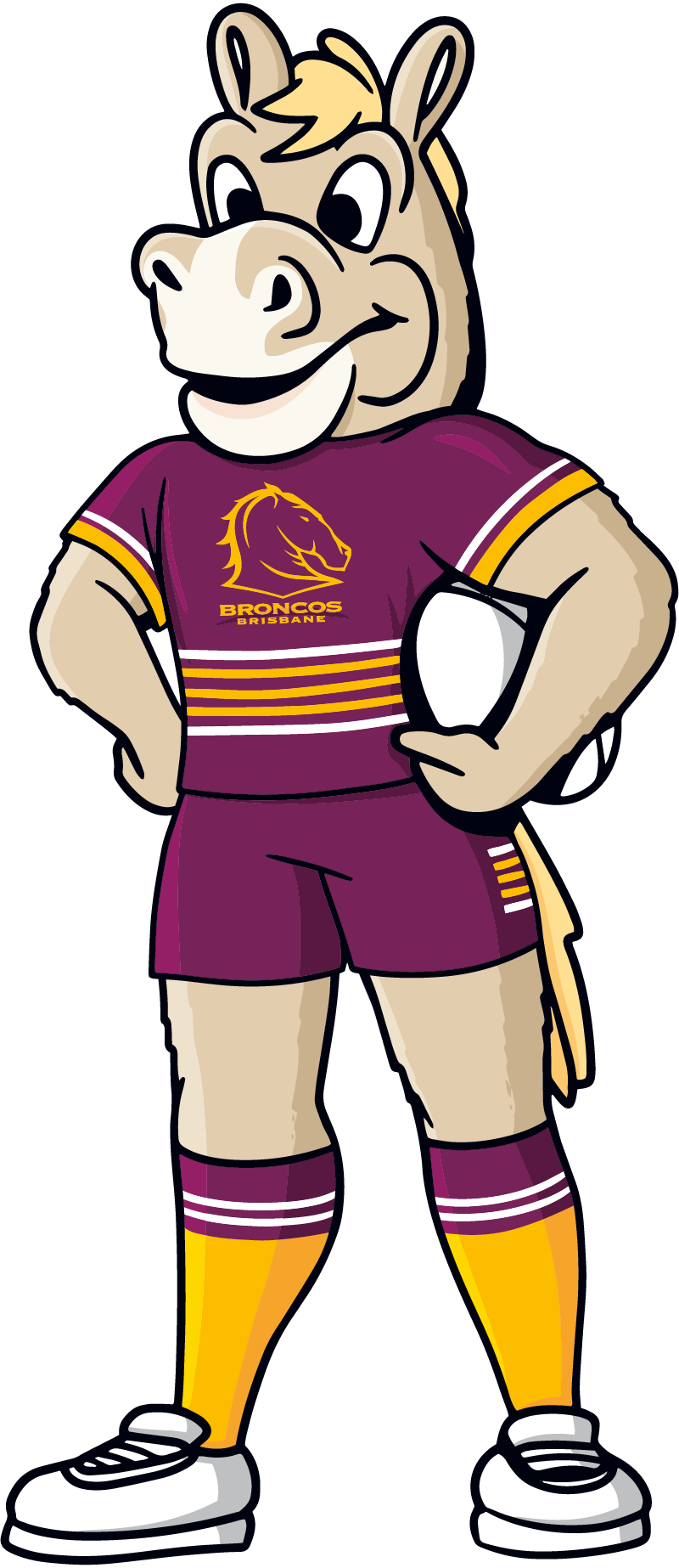 Buck the Bronco - The Brisbane Broncos Mascot