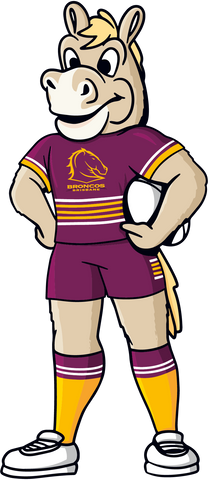 Buck the Bronco - The Brisbane Broncos Mascot