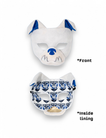 Canterbury Bulldogs NRL Mini Mascot Kids Cape Front Inside Lining