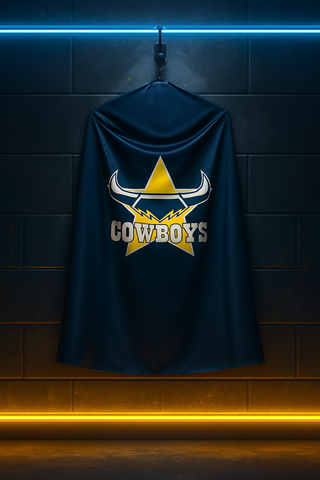 North Queensland Cowboys NRL Mini Mascot Kids Cape